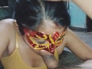 Cumshot in mouth, sucking big cock indian excellent blowjob service desi bhabhi 15/16