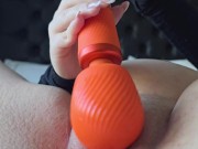 Teen mastubate with giant wand 9/16