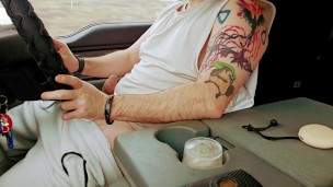 Watch me cum While on road trip! Hope I didn't get caught