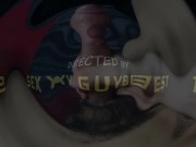 The member leaks abundantly and will soon spray all the viewers with hot sperm!