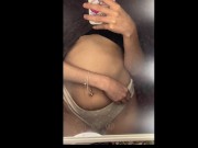 My stepsister uses the wrong chat and sends me a video of herself masturbating. 8/16