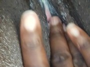 GETTING WET AT WORK THINKING ABOUT MY BIG DICK DADDY 🍆