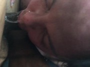 Snot dripping out her nose she can t stop sucking my dick she s having to much fun 15/16