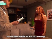 Housewife Celeste Alba seduces a public worker with her big boobs - unexpected ending 2/16