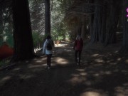 PETITE GIRLFRIEND FUCKS very passionate after long hike w/ friends - SammmNextDoor Date Night #34 4/16