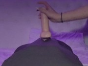 Thighs shiver while pressure pulses deep inside