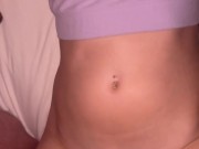 he puts his fingers in my pussy to wake me up and cums on my pajamas 12/16