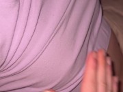 he puts his fingers in my pussy to wake me up and cums on my pajamas 2/16