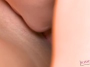 Sensual lesbian kissing and mindful pleasure - KissingHD 7/16