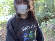 のあちゃんの野ションおしっこ我慢！！山登りしながらお漏らししちゃった！ 4/16