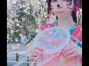 [buildup] The weeping cherry🌸 Hanbok fairy and her secret games(Paipan,naked  pussy, blowjob) 1/16