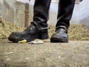 Riding boot sweet crush. POV giantess, boot worship 13/16