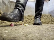 Riding boot sweet crush. POV giantess, boot worship 3/16