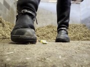Riding boot sweet crush. POV giantess, boot worship 4/16