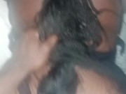 African girlfriend likes the morning BBC backshots