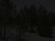 After a winter walk, I fucked a beautiful girl in my car and ejaculated on her legs 1/16