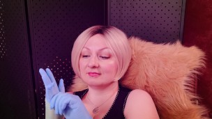 ASMR with medical gloves, clicking and clapping hands