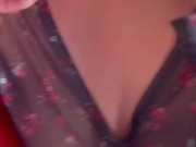 I take off my panties in a cafe. 6/16