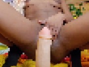 Hot Ebony slut after drinks hot  fun with dildo 6/16