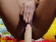 Naughty Black Girl Teases Chat on Live with Big dildo 3/16