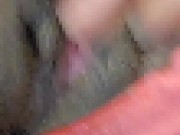 Ladykaiyo Red Panty Teaser, Close-Up on Pretty Pink Pussy 9/16