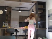 Hot redhead amateur college girl comes for a fashion try on haul turns into a porn casting 2/16