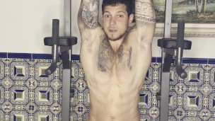 GAY CUM😈😈doing workout🔥Most Amazing Cumshot