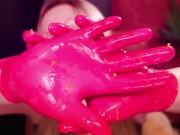 ASMR: nurse gloves and eating oranges! Arya Grander 16/16