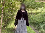 【素人】野外露出！Eカップ色白彼女が野外で放尿して中出し青姦 素人カップル/美少女/色白美乳/中出し/フル動画(28分)/일본여대생과질내사정섹스 6/16