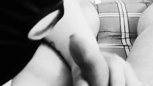 Submissive BBW gives blowjob to her owner with a small penis