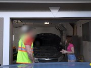 Roadside XXX - Katerina Deville Gets Work Done On Her Car And Her Pussy 1/16