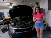 Roadside XXX - Katerina Deville Gets Work Done On Her Car And Her Pussy 4/16