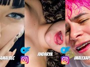 ASMR 💯 ¡DEDOS SABROSOS! Amigas cachondas se comen a besos y se penetran con la Estudiosa al lado 16/16