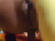 Black Dildo Just the Tip Inserted in Tight Pink Pussy - OF/ladykaiyo 14/16