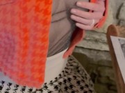 No panties in a cafe 7/16