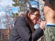 Hiking make milf gets cum in mouth 2/16