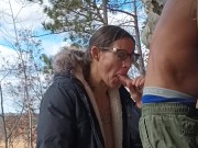 Hiking make milf gets cum in mouth 6/16