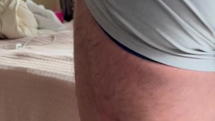 Ass eats blue g string
