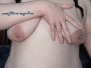 Join me while I oil up my tits 1/16