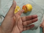 This Is First Time He Fucked An Apple And See How Destructive He Is || Loud Moan, Beg For Cum 💦