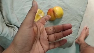 This Is First Time He Fucked An Apple And See How Destructive He Is || Loud Moan, Beg For Cum 💦