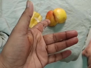 This Is First Time He Fucked An Apple And See How Destructive He Is || Loud Moan, Beg For Cum 💦