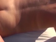 CUM PARTY ON THE BEACH! MY ASSHOLE IS THERE FOR EVERYONE! 15/16