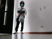 The delivery man finds out I don't have any money and tells me I can pay with my pussy 2/16