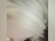 MILF Wife Gives BlowJob to cumshot on Big Tits as REWARD for New Roof on Home 9/16