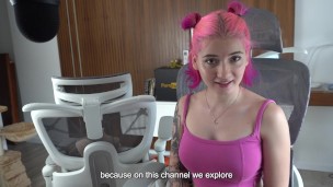 Reacting to futanari porn: giant cocks and huge tits - Emma Fiore TANTALY