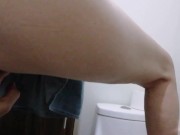 Hot Blonde Milf BJ & Toilet doggy fucked with in Pussy creampie 11/16