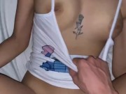 My stepbrother wakes me up to fuck