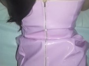 Leather Rosa Mi pareja me deja lista para un trio 15/16