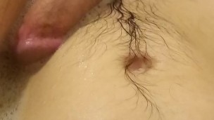 Playing with my dildo and tight arsehole in the bath with moaning and grunting